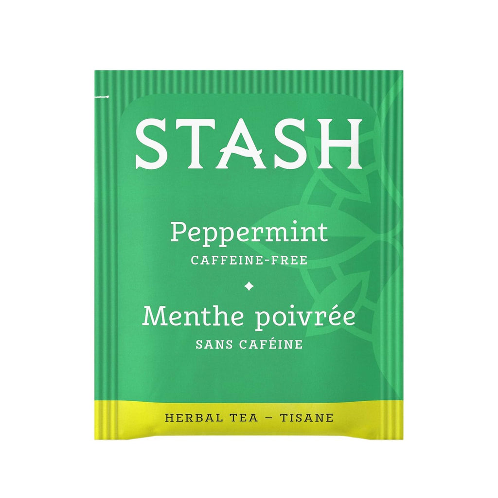Stash Tea Peppermint Herbal Tea - Naturally Caffeine Free, Non-GMO Project Verified Premium Tea with No Artificial Ingredients, 20 Count (Pack of 6) - 120 Bags Total