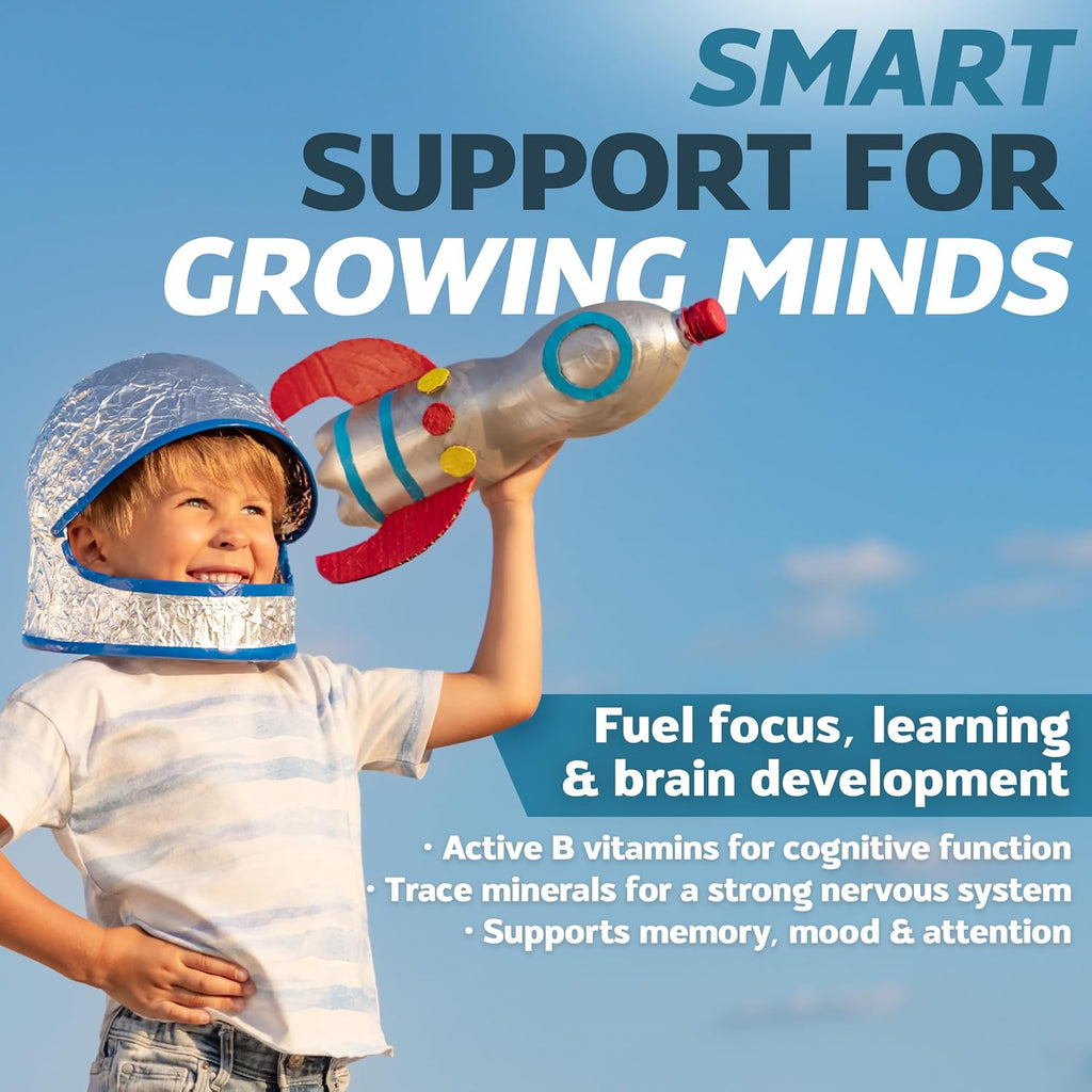 Mighty-Mins - Multivitamin for Kids with Iron in Chewable Form - for Children from 6 Months Through Adolescence - Easier to Absorb, Gentle On Digestion - 240 Wafers