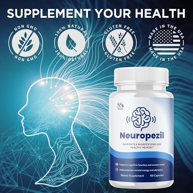 (3 Pack) Neuropezil Capsules, Official Neuropezil Supplement Pills with All Natural Ingredients, Advanced Brain Health & Wellness Support Formula with Premium Vitamins for Women & Men (180 Capsules)