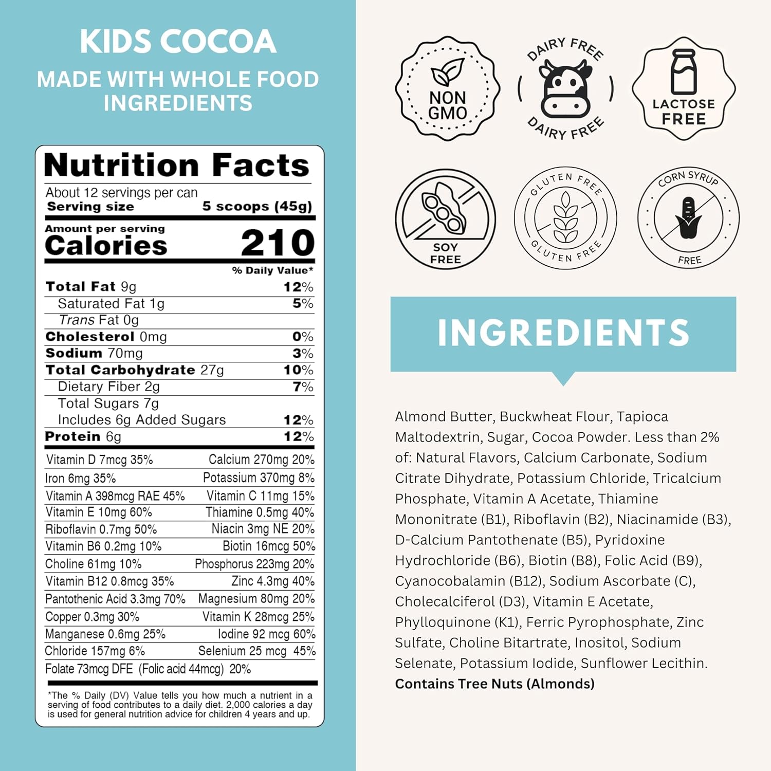 Else Nutrition Plant-based Kids Protein Shake Powder, Kids Protein Powder for Ages 2-12. Dairy-free First Kids Complete Nutrition Shake with plant protein & 25 Vitamins & Minerals, Adds Healthy Nutrients to Kids Snacks (Chocolate, 2- Pack)