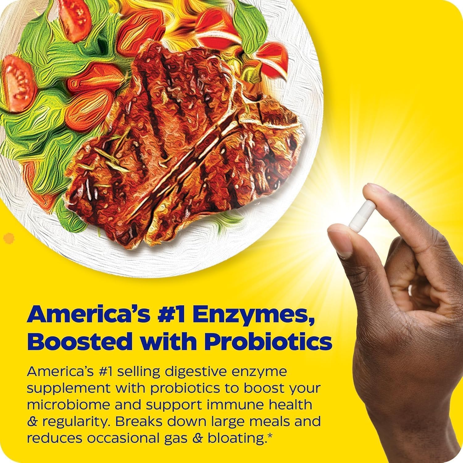 Enzymedica Digest Gold + Probiotics, 2-in-1 Formula for Gut Health, Digestive Enzymes & Active Probiotic Cultures, 180 Count