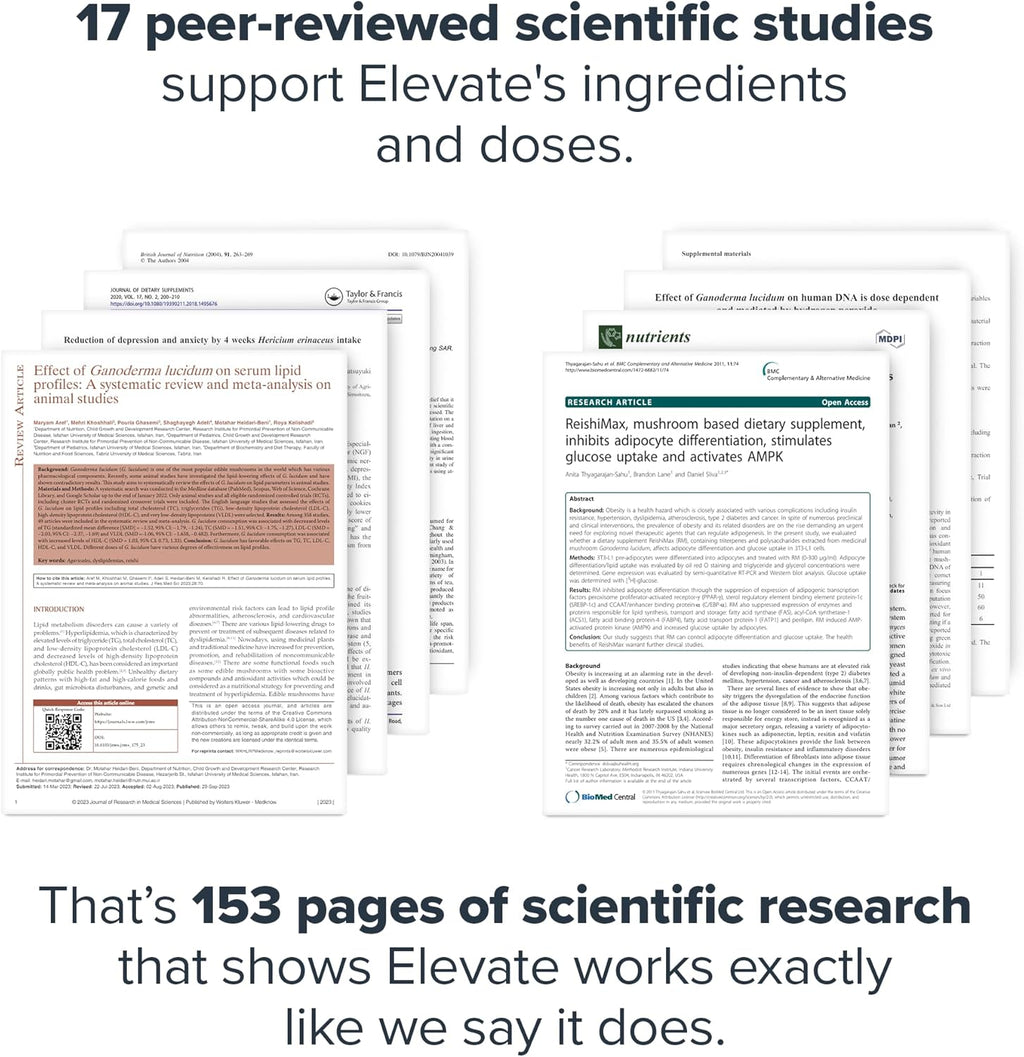 LEGION Elevate Mushroom Supplement Powder - Mushroom Blend of Lions Mane Powder, Reishi Powder & Beta-Glucan- Mushroom Powder to Boost Immune System, Mood & Performance Dutch Chocolate (30 Servings)