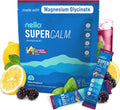 Supercalm Drink Mix -Ashwagandha KSM 66, Magnesium Glycinate & L-Theanine Supplement, Vitamin D3- Ashwagandha Root Extract- Focus and Relaxation Support (20 Travel Packets)- Blackberry Basil Lemonade