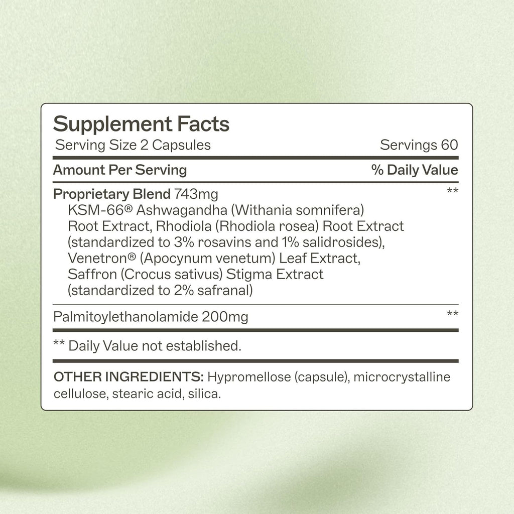 Amy Myers MD ZenAdapt Supplement - Supports Stress Relief & Cortisol Balance - Adaptogenic Blend with Pea, Saffron & Holy Basil - 120 Capsules