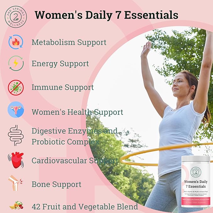 Women's Total Wellness Bundle - Daily Essentials, Cognitive & Immune Support, Sleep Well, and Stress Adaptation
