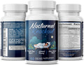 Nocturnal Knockout | 18 in 1 Powerful Sleep Aid for Adults | Non Habit Forming 3rd Party Tested Formula | Magnesium, Melatonin, 5-HTP, Taurine, GABA + 13 More | No Prescription Required - 60 Capsules