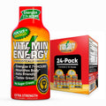 Vitamin Energy Focus+ Extra Strength Energy Shot Mango 24 Pack, 260mg Natural Caffeine, B-Vitamins, CoQ10, Amino Acids, Focus, Productivity & Clarity, Zero Sugar, Gluten-Free, 1.93 fl oz