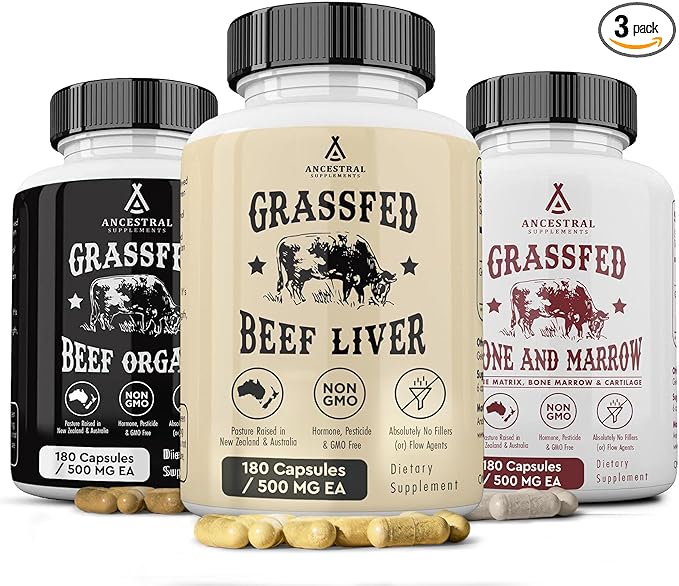 Ancestral Supplements Beef Organs and Stack Variation (Organs Starter Pack)