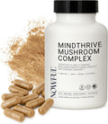 MindThrive Mushroom Complex – Lion's Mane, Turkey Tail, Cordyceps, Reishi & Shiitake – Everyday Dose for Sharp Focus, Natural Energy, Calm Strength & Immune Health (60 Capsules)