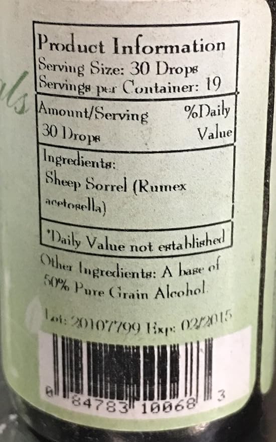 Best Botanicals Sheep Sorrel Extract 1 oz.