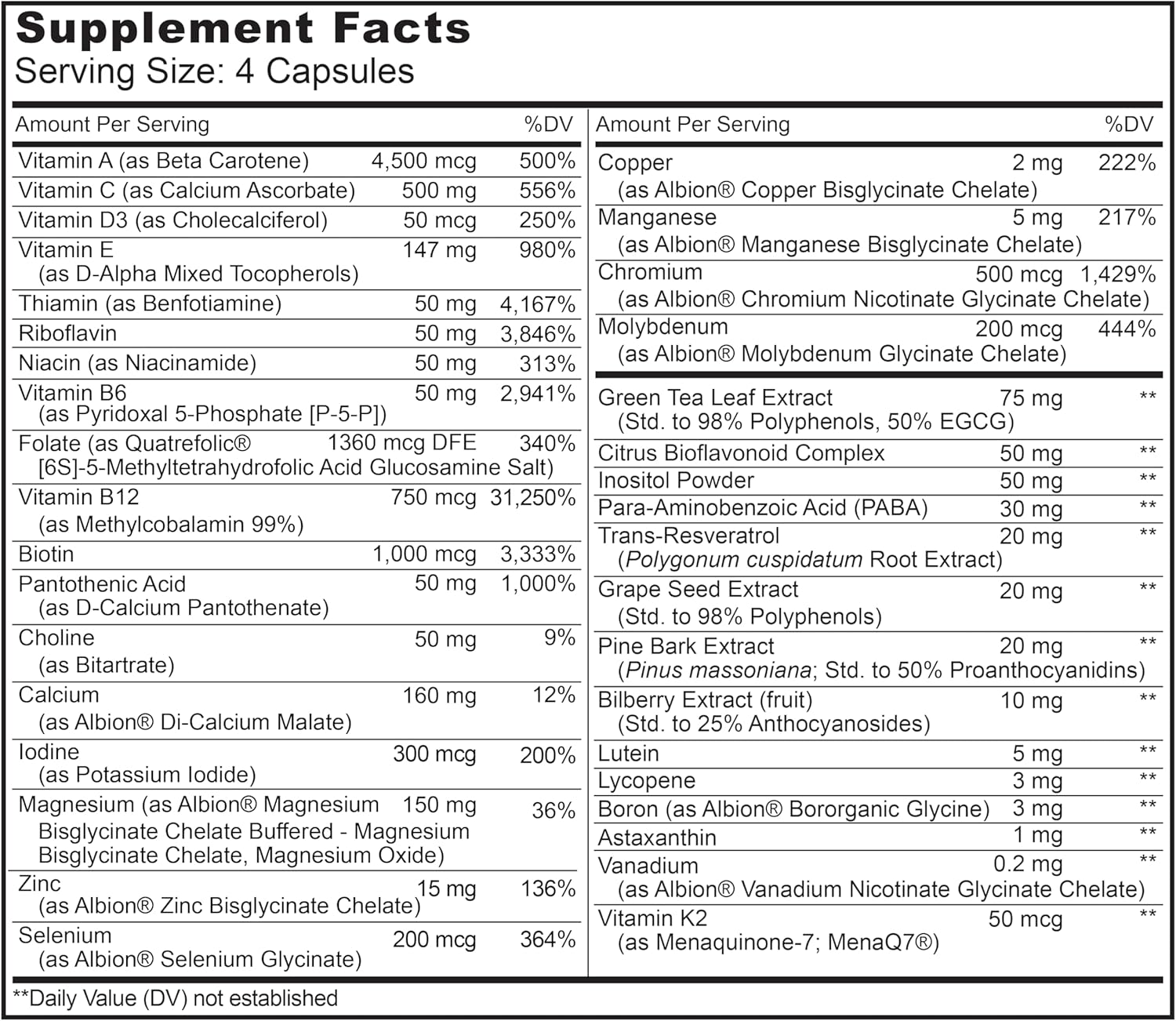 LIVELY VITAMIN CO. Multivitamin - 37 Vitamins Minerals and Extracts - Energy - Memory - Immune Function - Heart- Brain - Focus - Mood - Antioxidants - Dairy Gluten Soy Free - 240 Vegetarian Capsules
