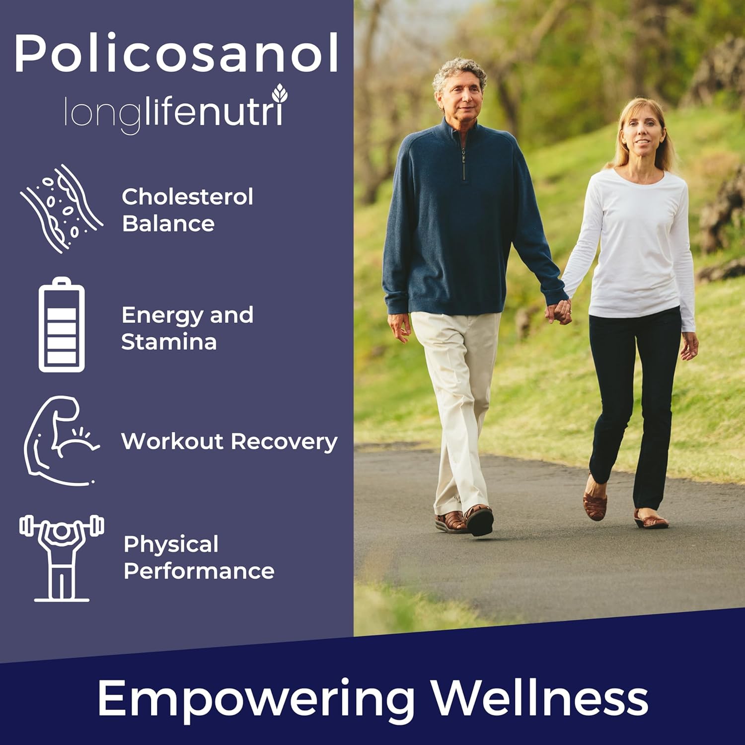 Policosanol 100mg - 200 Vegetarian Capsules, Natural Sugar Cane Supplement for Balanced Cholesterol, 3-Month Supply, Non-GMO, Lab Tested, Made in USA