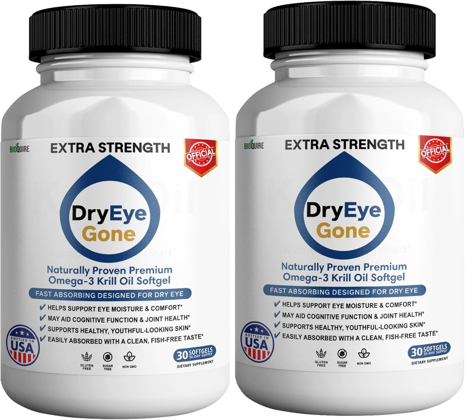 Dry Eye Gone Omega-3 Krill Oil, 500mg, 30 Softgels, Fast Absorbing with EPA & DHA (2)