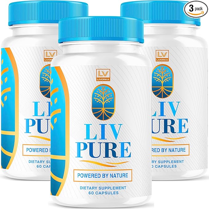 (3 Pack) Liv Pure, Liv Pure Reviews, Liv Pure Pills, Liv Pure Pills Reviews, Livpure, Liv Pure Capsules Liver, LivPure Pill Now in Capsules, 180 Capsules for 90 Day.