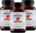 Ultra Liver Supplement for Liver Support and Gallbladder Support - Powered by TMG, NAC Milk Thistle, and More - Liver Cleanse Detox & Repair - 60 Capsules - 3 Pack