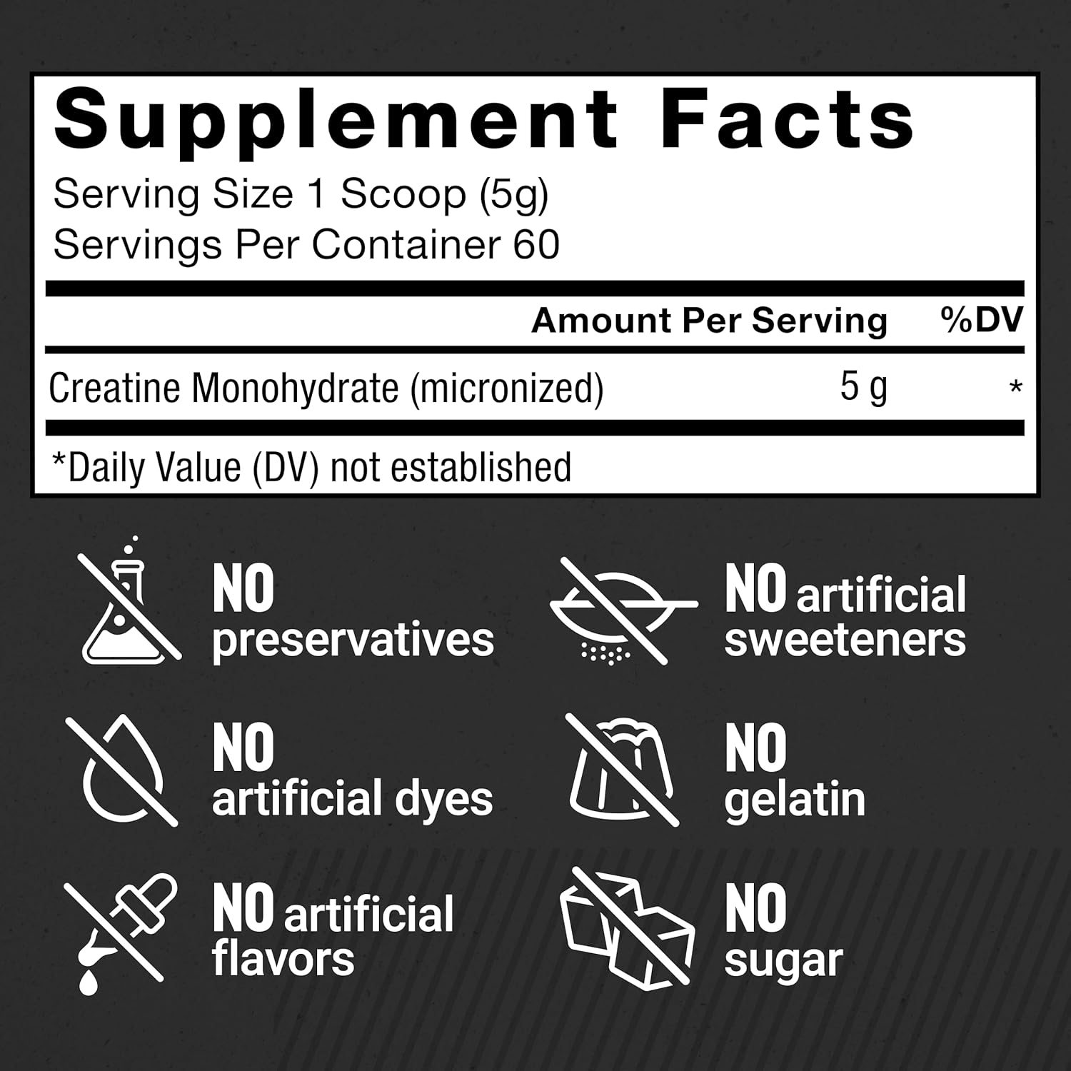 Force Factor Creatine Monohydrate Powder, 5g Micronized Dose to Support Muscle Growth, Strength, Recovery, Cognitive Health & Memory, Unflavored, 60 Servings