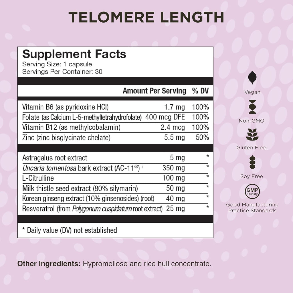 Healthycell Telomere Length Healthy Aging Supplement + Bioactive Multivitamin for Women & Men Bundle