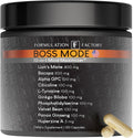 Boss Mode 10-in-1 Nootropic Cognitive Enhancement Supplement, Focus & Memory Booster, Featuring Lion’s Mane, Bacopa Monnieri, Alpha-GPC, Ginseng & More 120 Capsules (1 Pack)