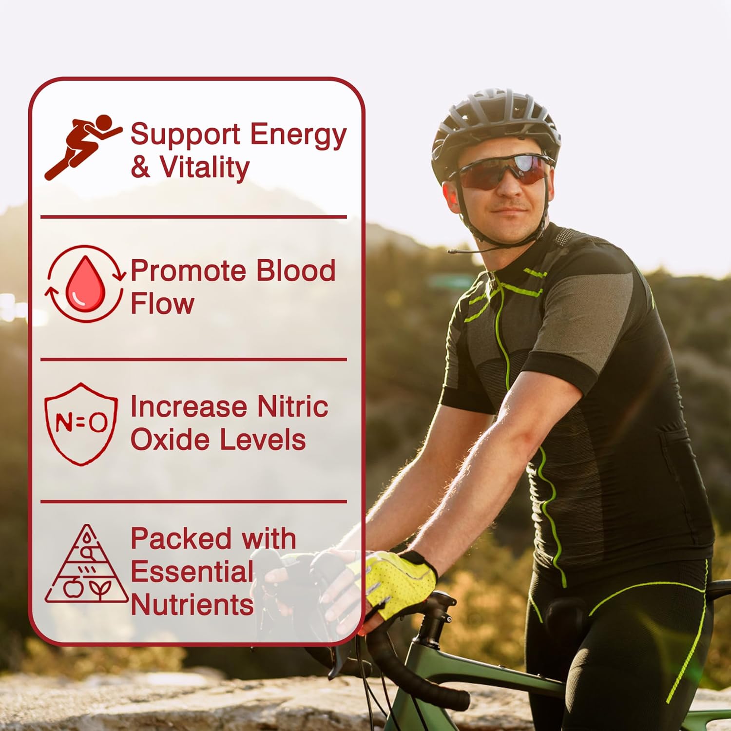 Beet Root Capsules 2000mg Nitric Oxide Supplements w/ Grape Seed Extract, Pomegranate Extract Supports Circulation & Blood Flow, Energy for Men/Women, Organic Beetroot Powder, Non GMO, 240 Counts