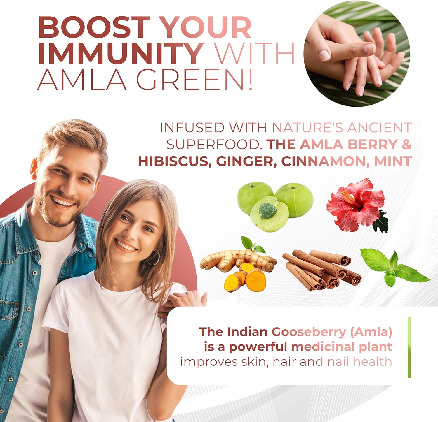 Amla Powder & Green Tea Superfood Supplement with Hibiscus, 20x Ultra Concentrated Amla, Antioxidant Support, Made with Oolong Tea and Indian Gooseberries, Organic, Vegan, Hibiscus, 90 Servings