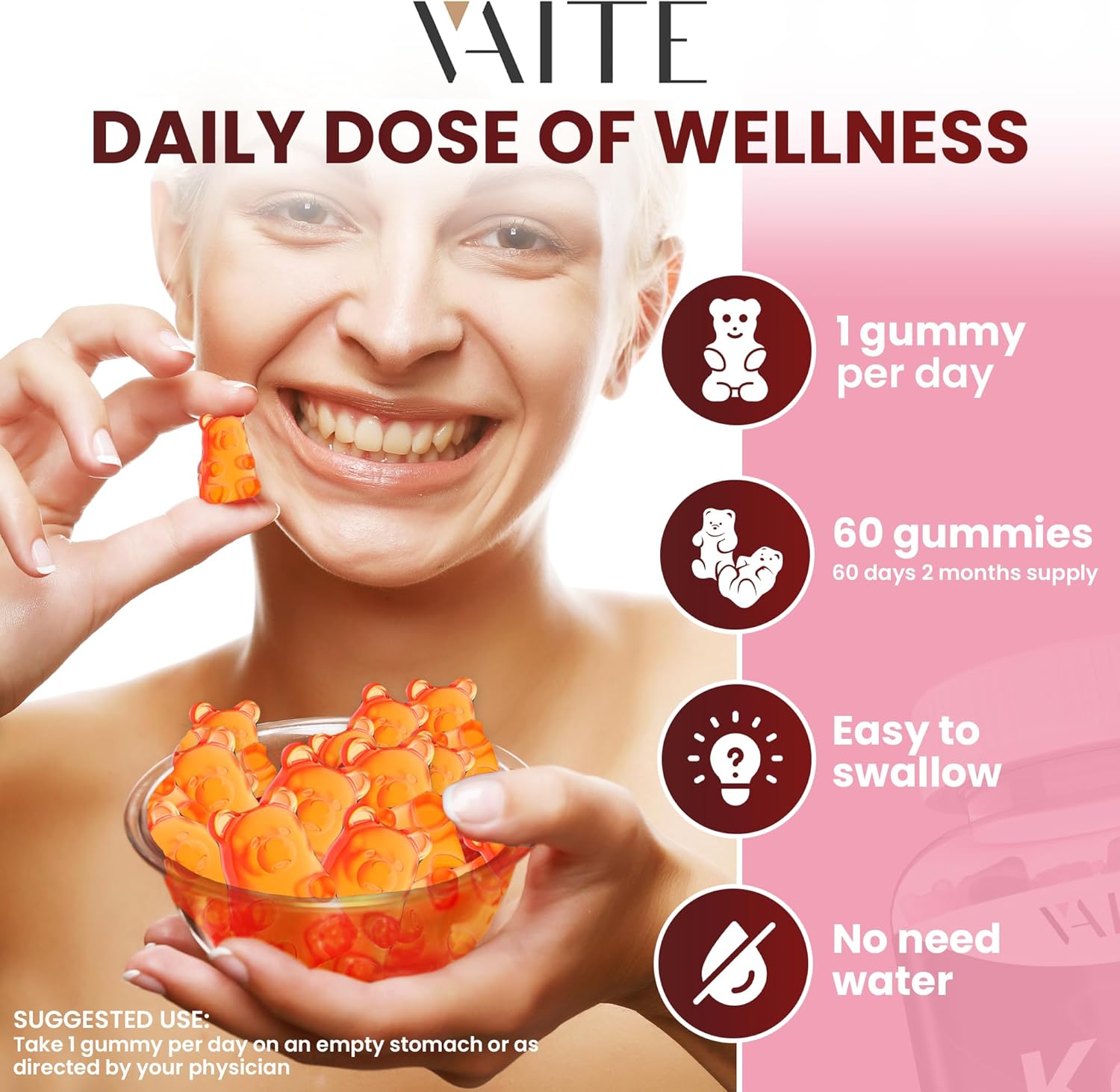 Kelp Supplement 1000mg – Iodine Formula with Fucus, Marine Trace Minerals, Seaweed-Derived Plant-Based Gummies, Vegan-Friendly, Gluten-Free, Non-GMO, 60 Chewables for Women and Men, Daily Use