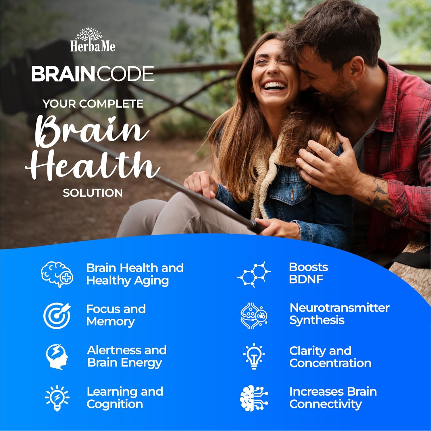 Brain Code Nootropic Brain Supplement for Memory and Focus | Supports Cognitive Health & Mental Clarity, Enhance Concentration | 90 Capsules
