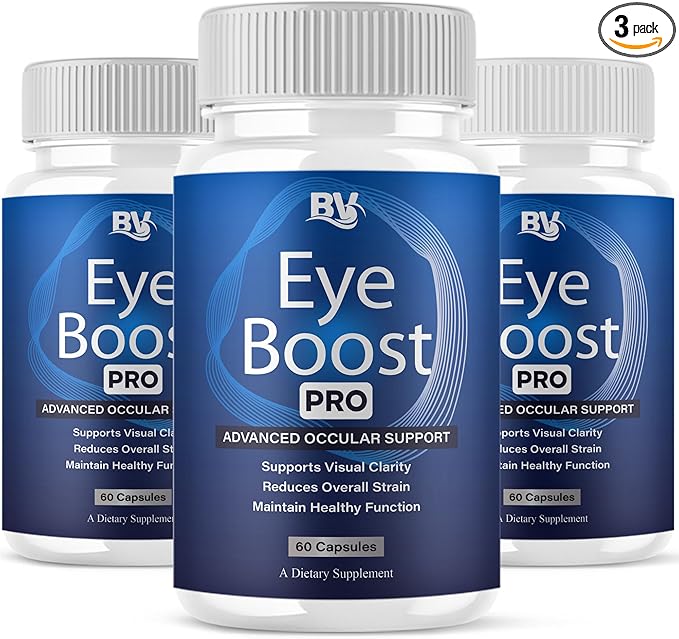 BLUE VIBE Eye Boost Pro Maximum Strength Overall Health & Wellness Support Supplement, Official EyeBoost Premium Wellness & Health Management Formula Supplement Pills (3 Pack - 180 Capsules)
