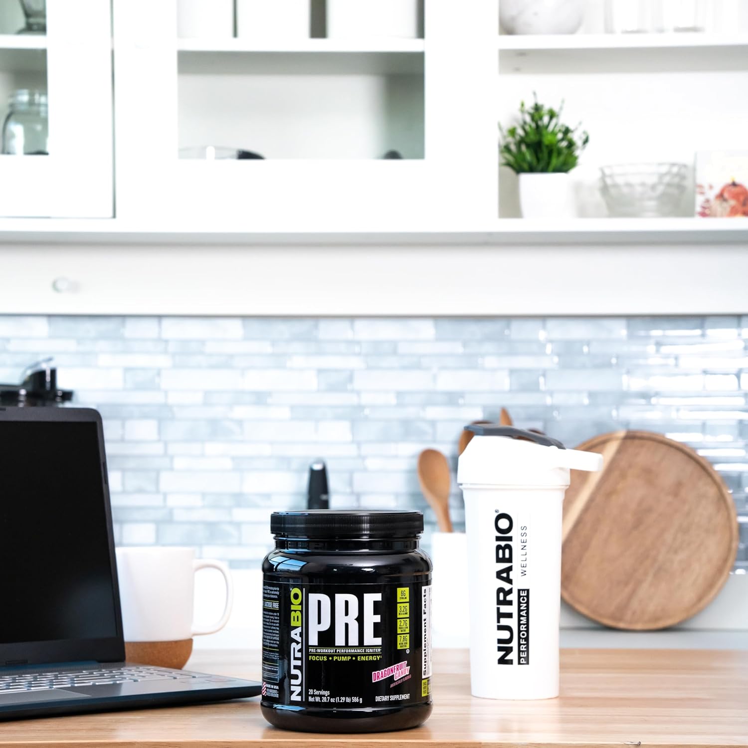 NutraBio PRE Workout Powder - Old Formula- Sustained Energy, Mental Focus, Endurance - Beta Alanine, Creatine, Caffeine, Electrolytes - 20 Servings - Dragonfruit Candy