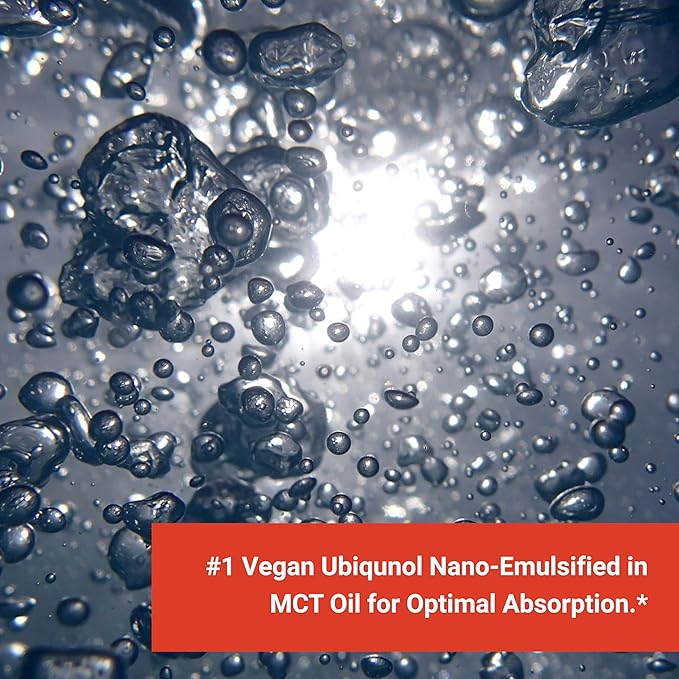 Naturalis Ubiquinol 100mg Active CoQ-10 Emulsified in MCT Oil for Better Absorption | Gluten Free, Non-GMO & Soy-Free | Cardiovascular Wellness, Antioxidant Protection, and Healthy Skin*| 120 Softgels