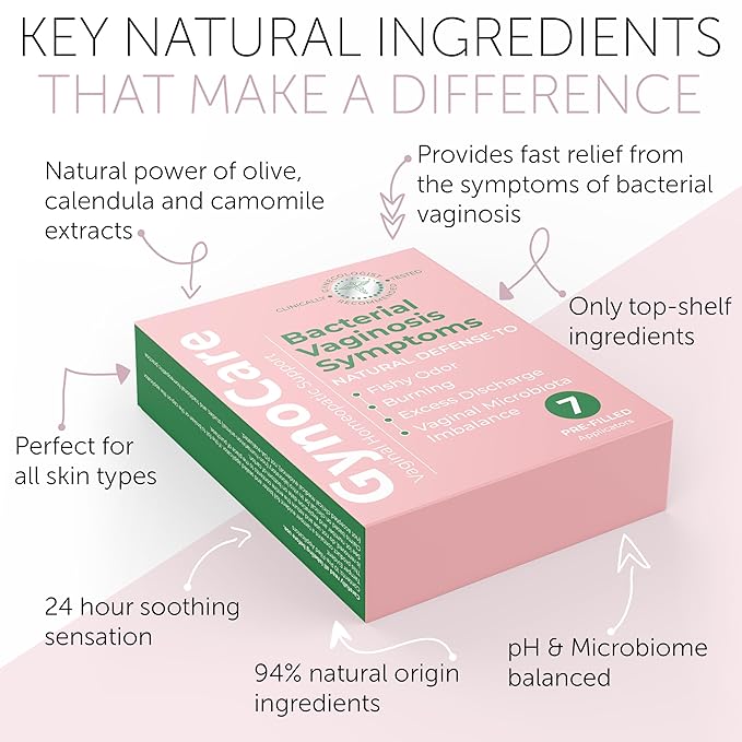 Bacterial Vaginosis Treatment | BV Treatment For Women | Natural Homeopathic Pre-Filled Vaginal Applicators for Odor, Itching, Discharge, BV, and Vaginal Microbiota Imbalance