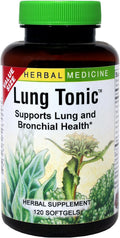 Herbs Etc. Lung Tonic - Lung Supplement for Bronchial Support - Healthy Breathing Support with Mullein, Horehound & Grindelia - 120 Softgels