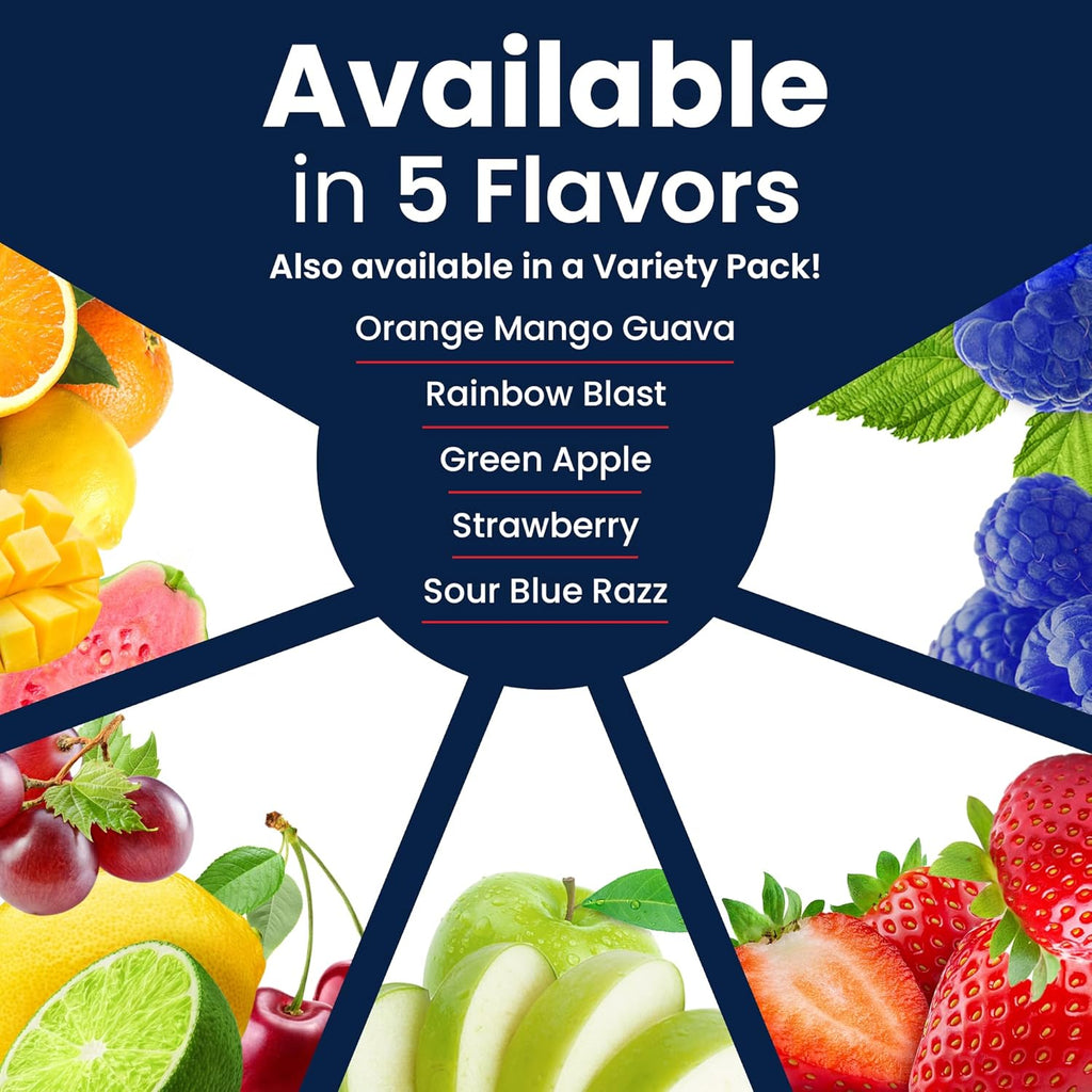 SaltStick Energy Gummies with Electrolytes, 10 Packs of Sour Blue Razz, Easy to Chew Electrolyte Gummy, Energy Chews That Taste Great. 10 Packs, 80 Gummies