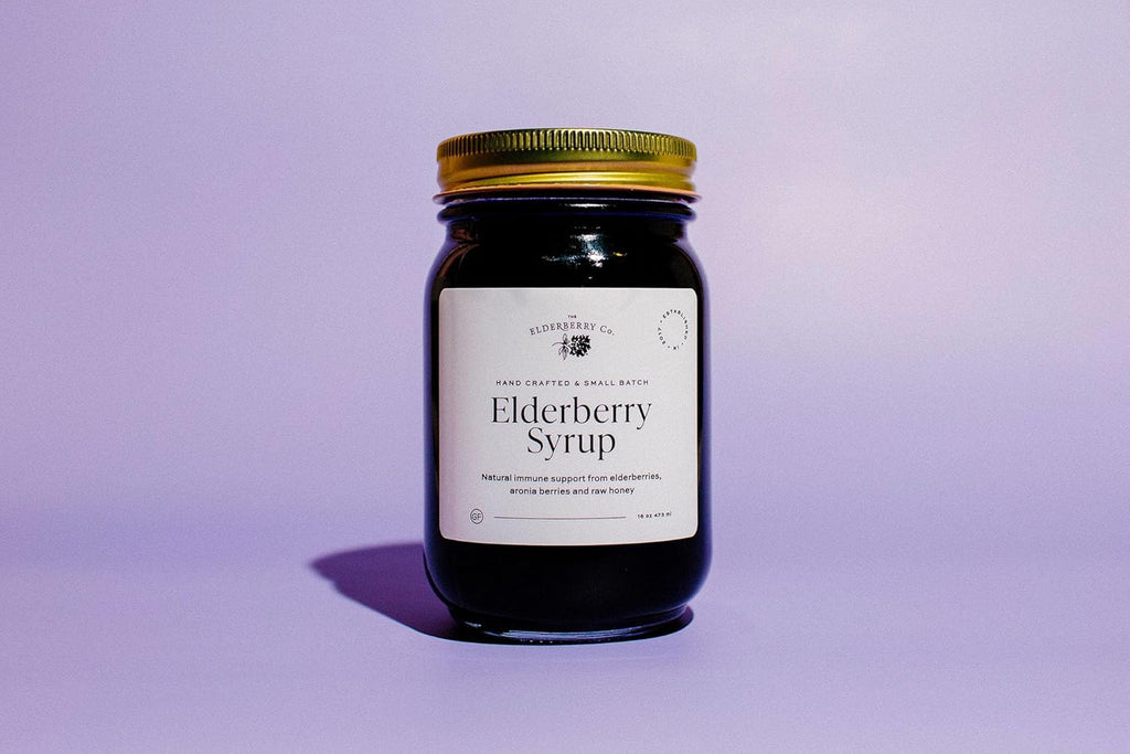 The Elderberry Co. Elderberry Syrup with Aronia Berries Natural Immune Support for Kids and Adults (16 oz.)