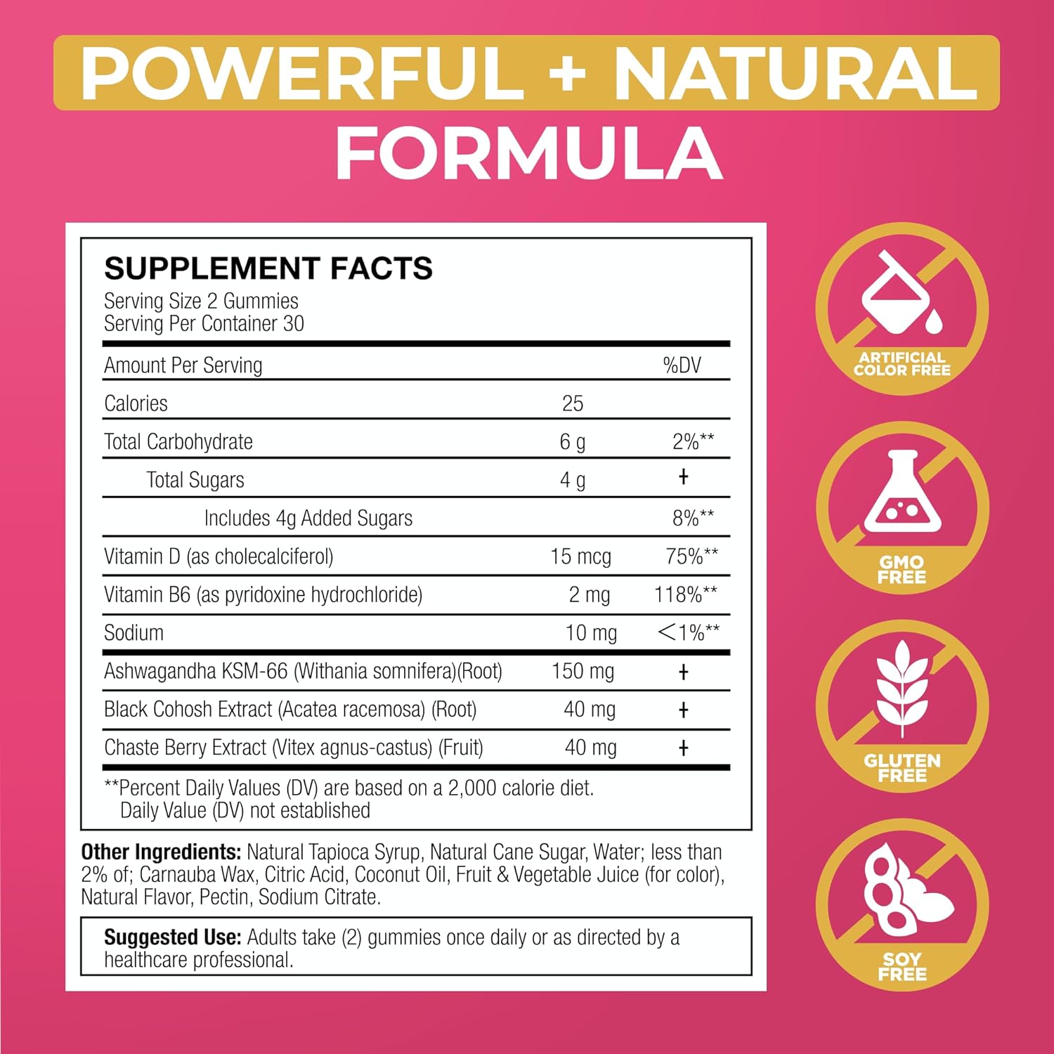 Lubracil Menopause Gummies for Women, Perimenopause Supplements with Black Cohosh & Ashwagandha, Hot Flashes, Night Sweats, Hormonal Balance, 180 Gummies (Pack of 2)