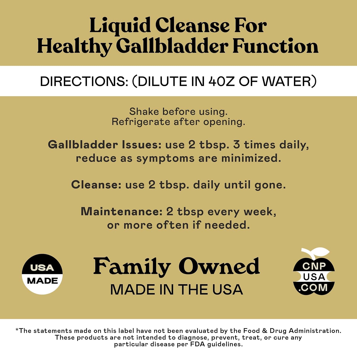 Complete Natural Products Gallbladder Complete - 16oz Glass Bottle, Gallbladder Cleanse Supplement