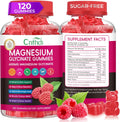 Magnesium Glycinate Gummies 600mg, High Absorption Magnesium Gummies with L-Threonate, Calcium, Vitamin B6, D3, Sugar Free Chews for Adults & Kids Relaxation, Stress Relief, Night Rest