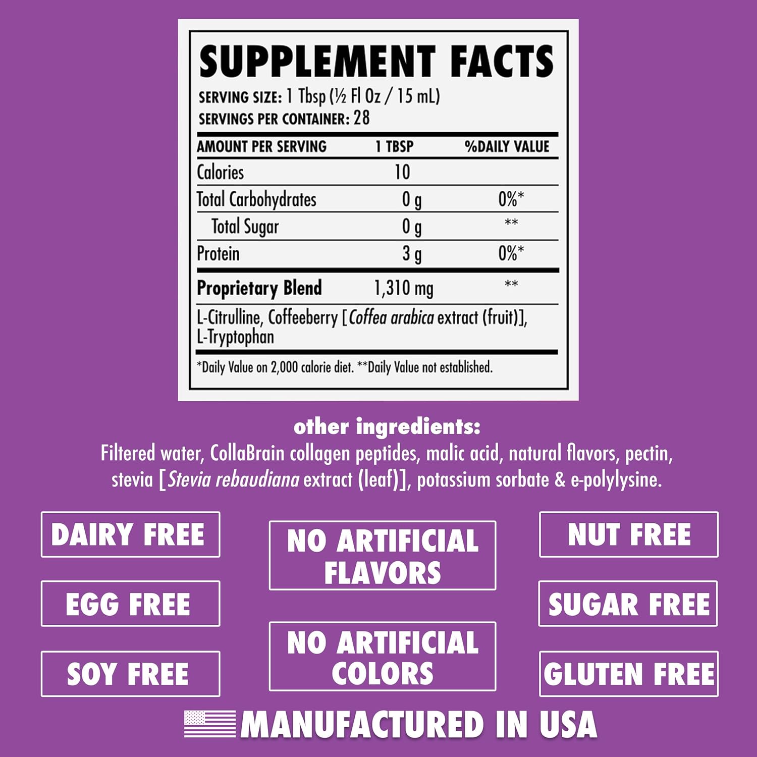 HEALTH DIRECT - AminoMind - Nootropic Collagen Supplement for Brain Health and BDNF - Pro-Hyp & Hyp-Gly Dipeptides, Coffeeberry Antioxidants - BlackBerry - 14 Fl Oz (28 Servings)