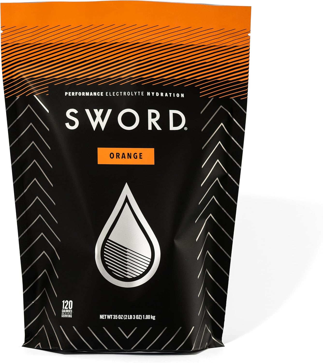 SWORD PERFORMANCE Electrolyte Replenisher Powder Drink Mix, Orange, 30-Serving Resealable Bag w/Scoop