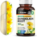BIO KRAUTER® Dandelion Root Extract - Vegan & Pure Dandelion Root Capsules 1800 mg per Serving 100 Caps - Used for Liver & Kidney Support, Cleanse & Detox - No Fillers, Non-GMO - 33 Days of Supply