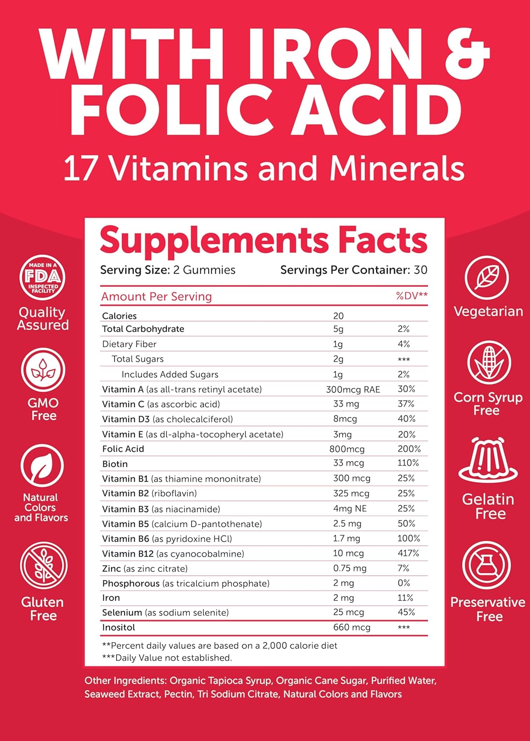 Lunakai Prenatal and Vitamin D3 Gummies Bundle - Pregnancy Multivitamin Gummy with Iron & Folic Acid - Immunity, Bone and Mood Support Supplement for Adults - 30 Days Supply