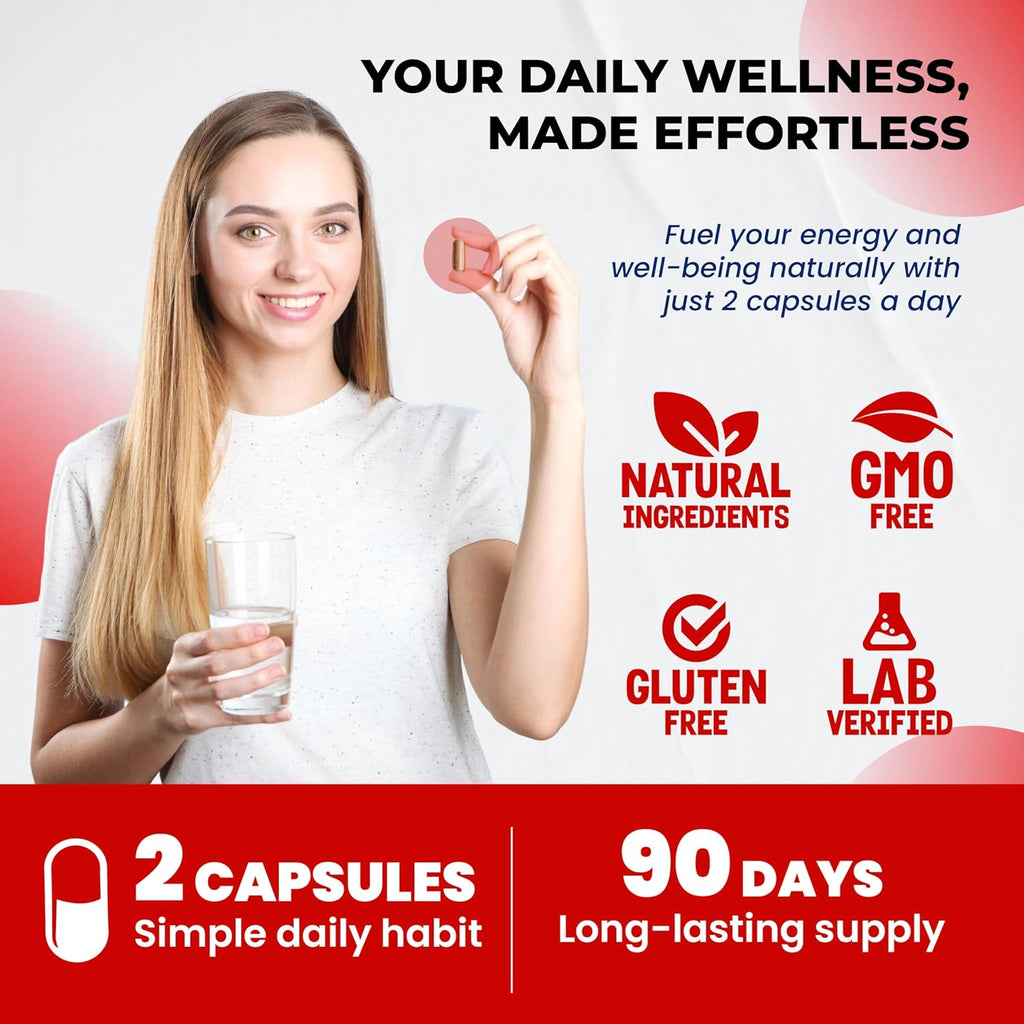 L-Citrulline Supplement Capsules Enriched with L-Arginine, Taurine, Creatine, Tongkat Ali, Fadogia Agrestis | Ultra Nitric Oxide Booster for Muscle Endurance, Stamina & Recovery | 180 Capsules