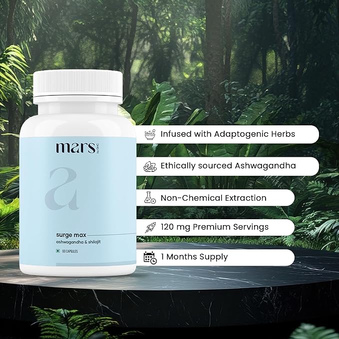 mars by GHC Natural Surge Max Caps - | Powered with Shilajit, Safed Musli and 60N | Good Health Company | Overall Well Being (2)