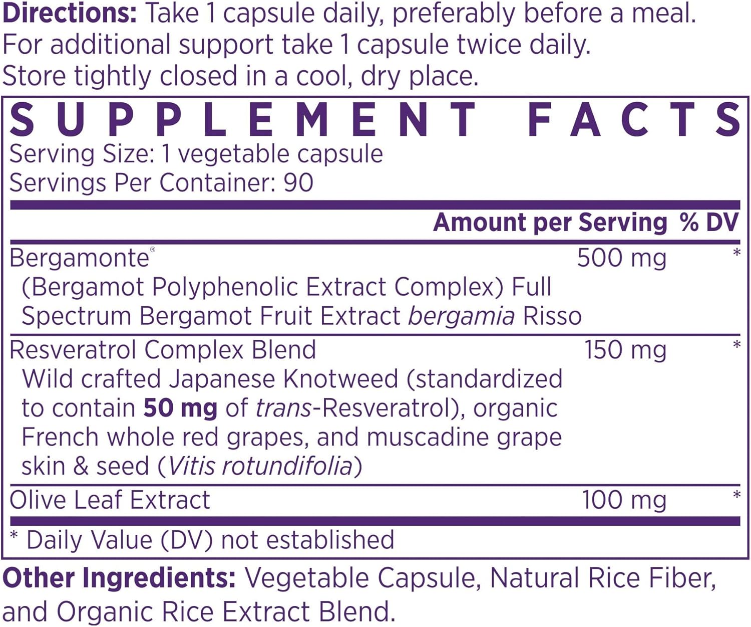 NAOMI Italian Citrus Bergamot 500mg + Resveratrol, Award-Winning Cardiologist Dvlpd, Supports Normal Cholesterol & Healthy Cellular Function, 7 Key Polyphenols, Resveratrol & Olive Leaf, 90-Day Supply