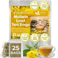 FreshDrinkUS, Premium 25 Mullein Leaf Tea For Lungs, Lung Detox Tea, Great Tea For Lung, Handmade, 100% Natural & Pure, Mullein Tea, Lung Detox For Smokers, No Sugar, No Caffeine, No Gluten, Vegan