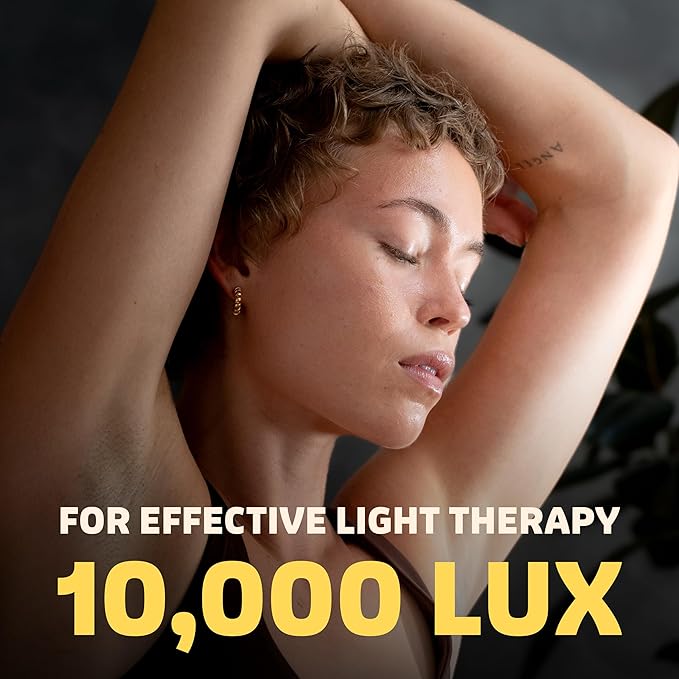 Circadian Optics Lumos 2.0 Bright Light Therapy Desk Lamp | As Seen On Shark Tank | Ultra Powerful 10,000 LUX Brightness | 5500K Color Mimics Noon Day Sun | Improve Your Mood, Sleep, Energy & Focus
