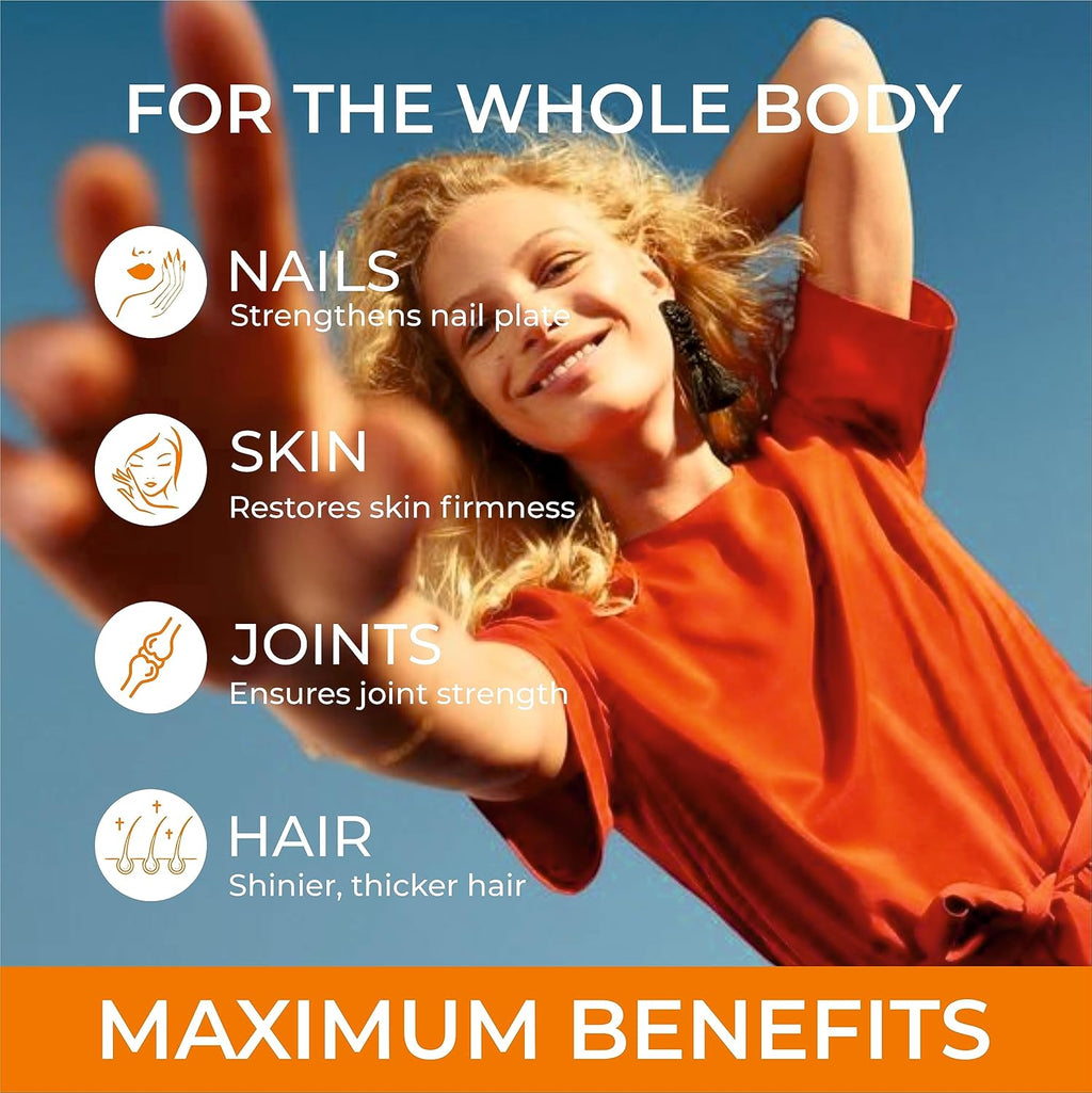 SIRUNES Fish Collagen Peptides Capsules – 100 Capsules | Fish Collagen Peptides | Supports Hair, Skin, Nails, Joints & Bones | Gluten-Free, Non-GMO | Made in USA