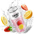 ShineWater Vitamin D Hydration Electrolyte Drink - Flavored water with electrolytes, Sugar-Free, Magnesium, Zinc, Vitamin B12, Plant-Based, Low Calorie - Strawberry Lemon Fruit Water 12 Pack