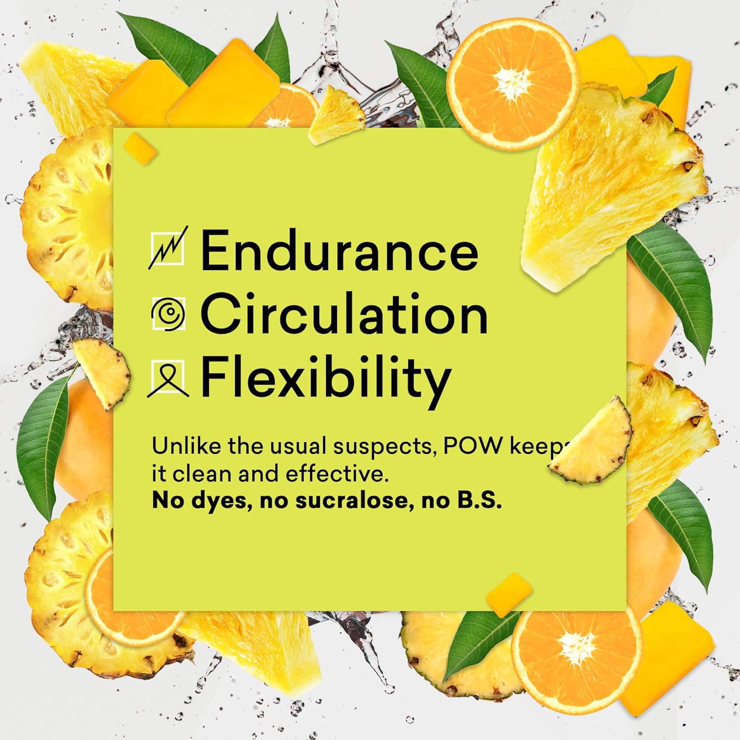 EBOOST POW Natural Pre Workout Powder – 20 Servings - Tropical Punch - A Pre Workout Supplement for Performance, Joint Mobility Support, Energy, Focus - Men & Women - Non-GMO, Gluten-Free, No Creatine