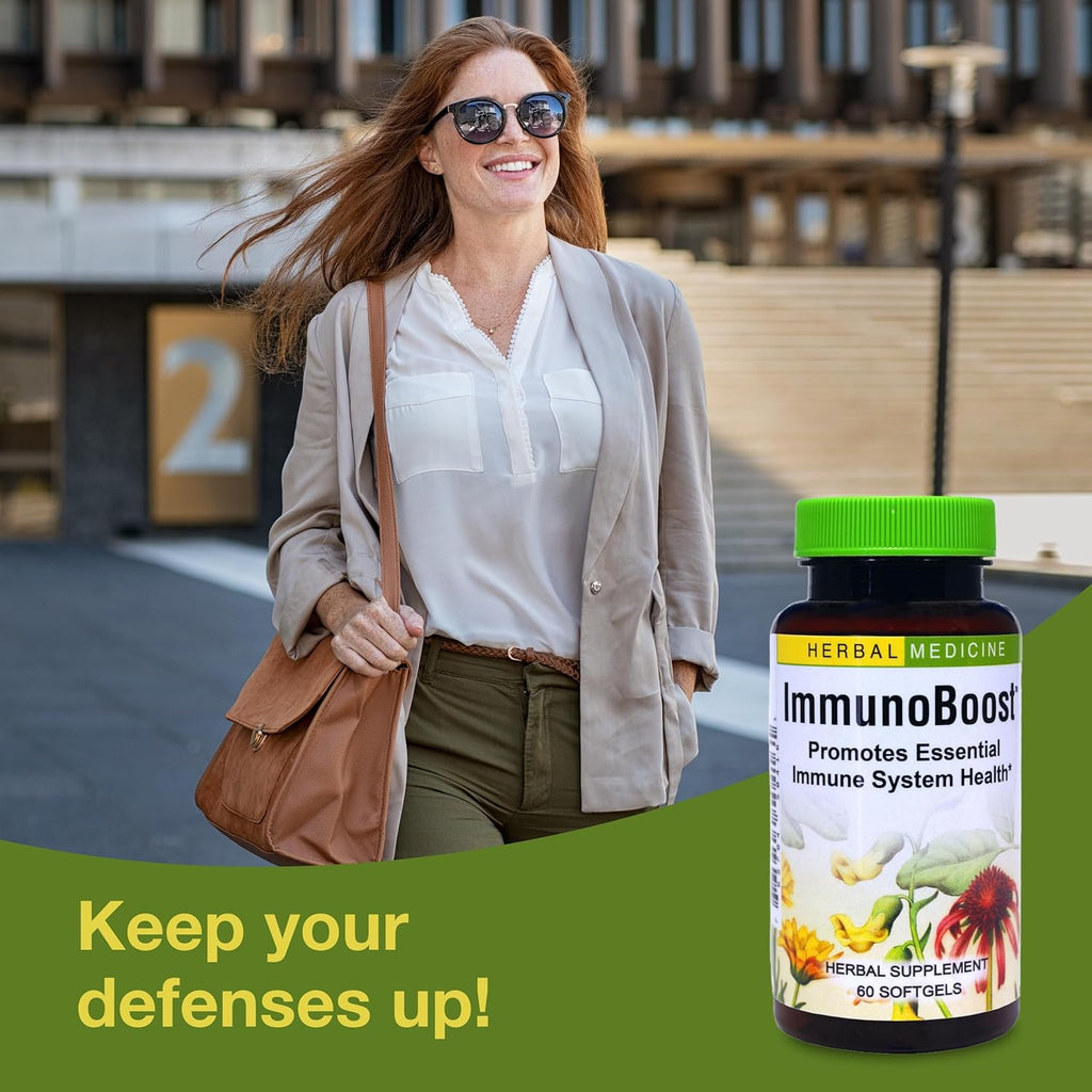 Herbs Etc. Immunoboost - Herbal Supplement for Immune System Support - Immune Health Support with Echinacea Angustifolia, Astragalus & Calendula - Gluten-Free - 60 Softgels (60 Servings)