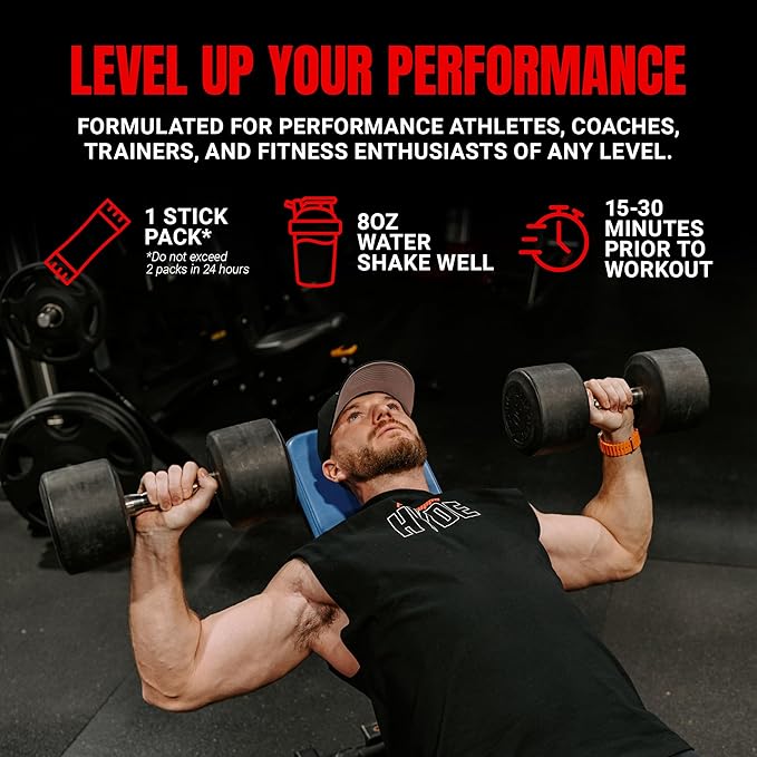 PROSUPPS Mr. Hyde Signature Pre Workout Drink Mix- Performance, Energy & Endurance with Creatine, Beta Alanine & Caffeine - Clean Gym Supplements for Men & Women (Fruit Punch, 12 On-The-Go Packets)